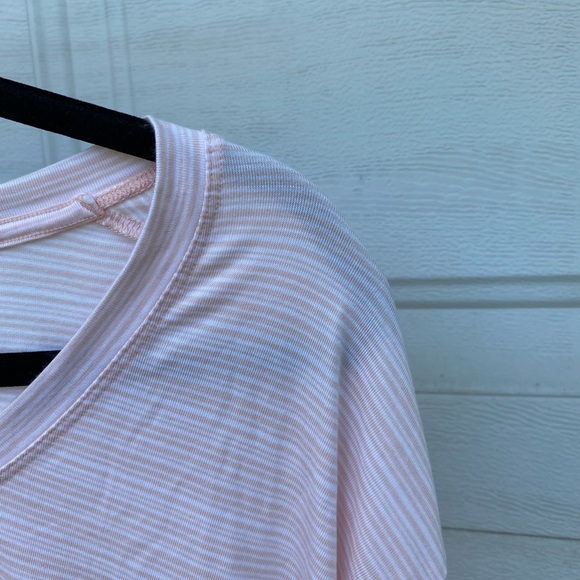 Athleta pink striped shirt - Picture 3 of 3